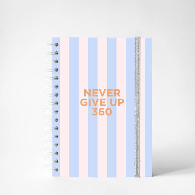 Never Give Up 360 - Blue Stripes