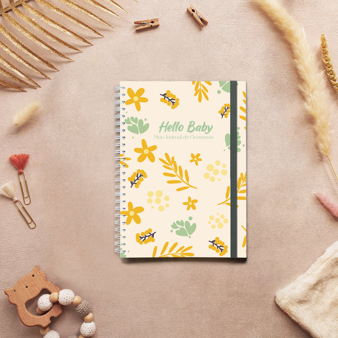 Carnet de Grossesse - Hello Baby Orange Garden