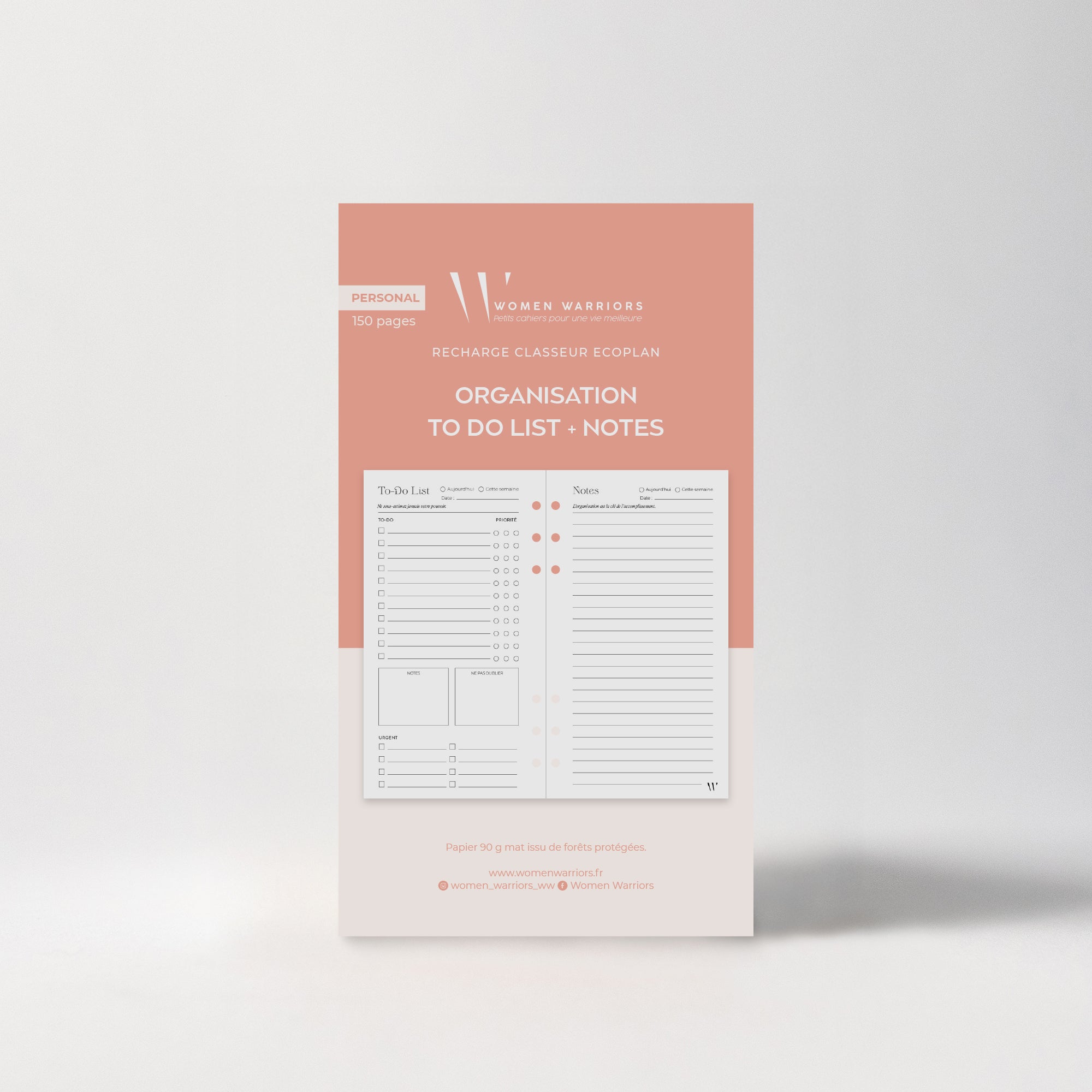 Recharge Personal To Do List + Notes • 150 pages