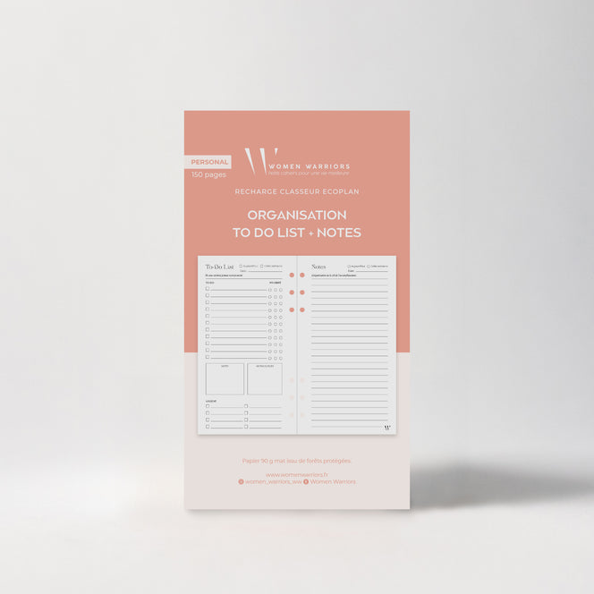 Recharge Personal To Do List + Notes • 150 pages