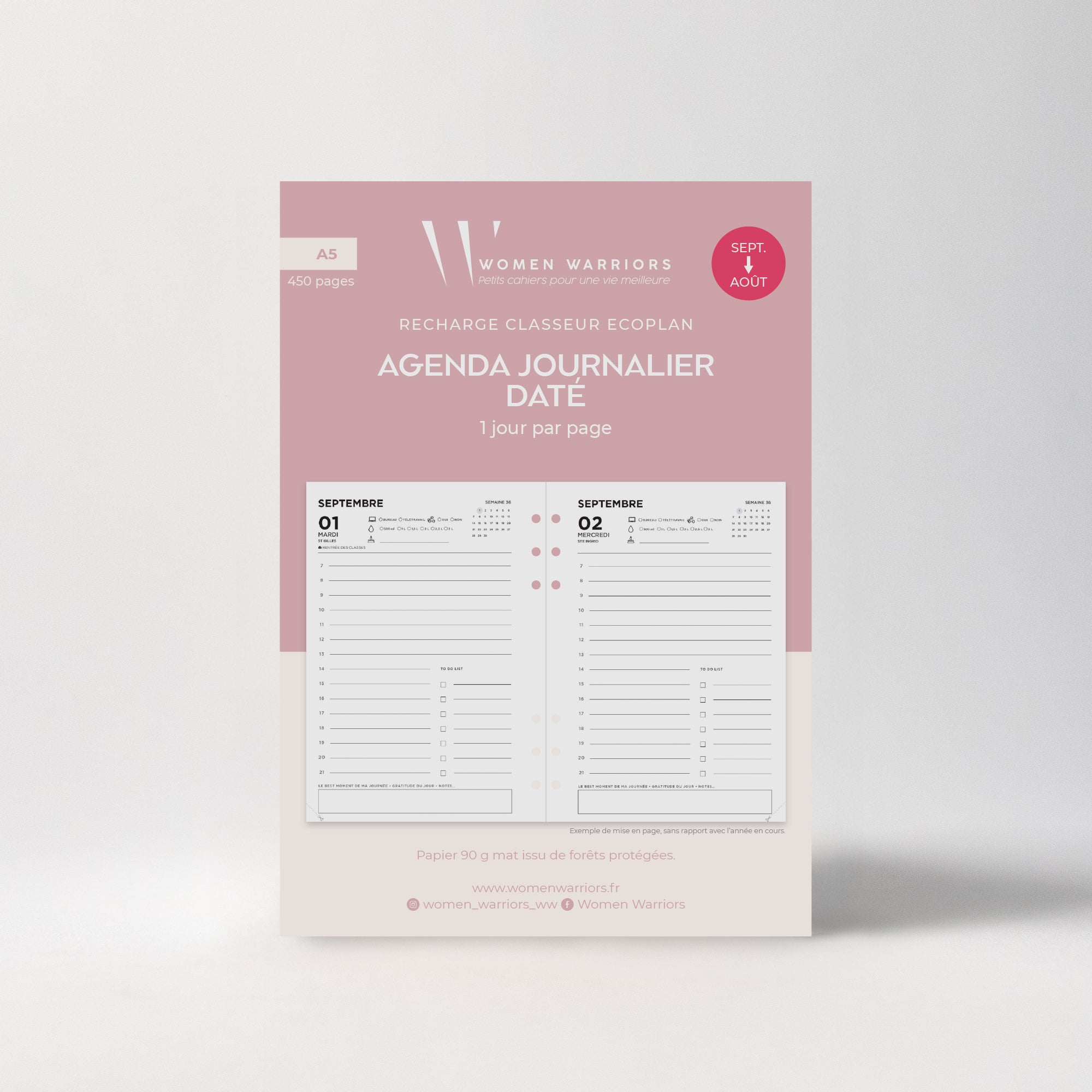 Recharge Agenda Journalier Sept. 26>Août 27 • 440 pages