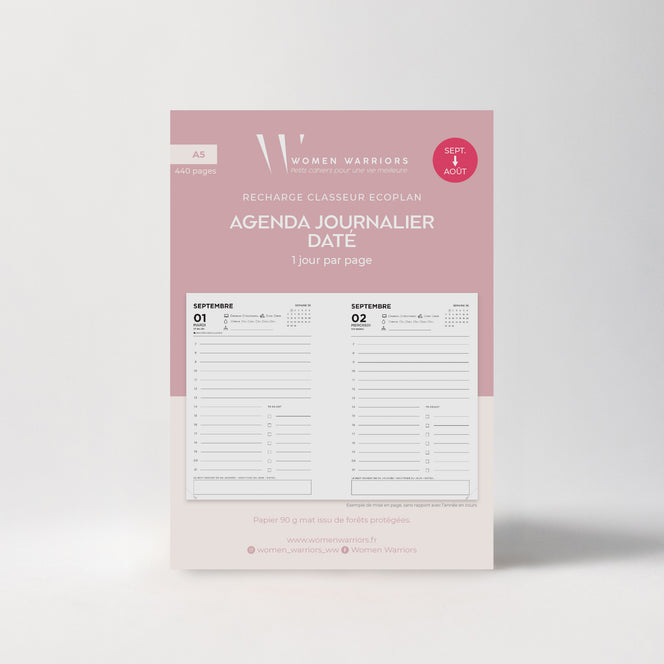 Recharge Agenda Journalier Sept. 26>Août 27 • 440 pages