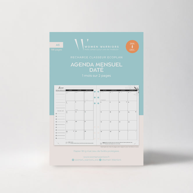 Recharge Agenda Mensuel Janv.>Déc. 2026 • 196 pages