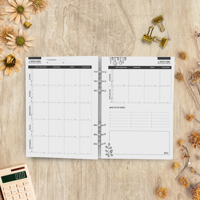 Recharge A5 Food Planner • 134 pages
