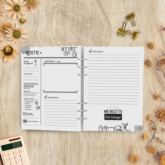 Recharges pour Classeur EcoPlan - Cuisine