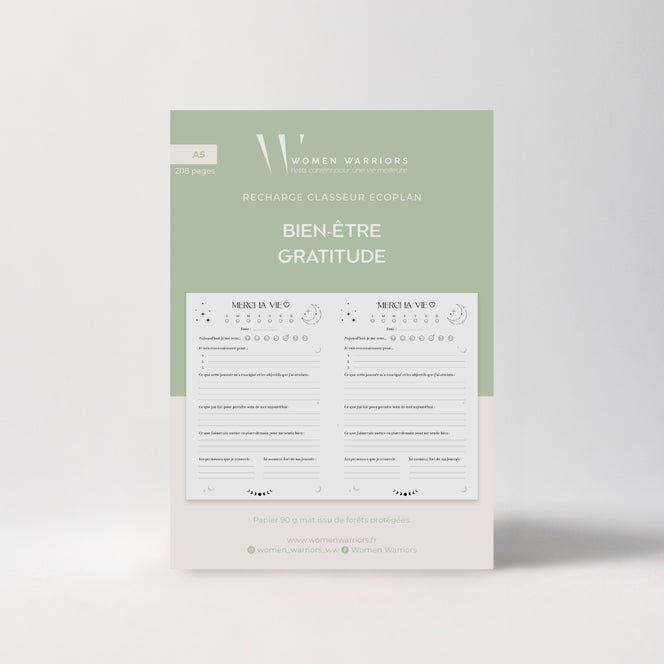 Recharges pour Classeur EcoPlan - Gratitude
