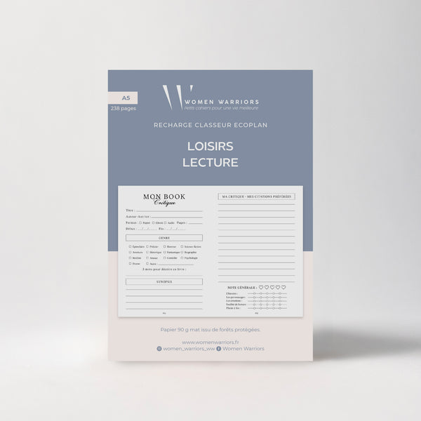 Recharges pour Classeur EcoPlan - Lecture