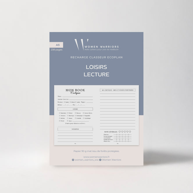 Recharges pour Classeur EcoPlan - Lecture