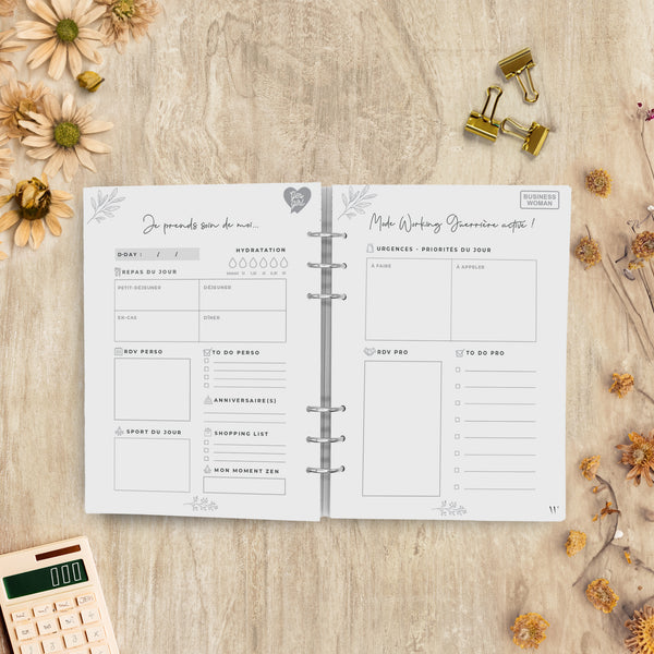 Recharges pour Classeur EcoPlan - Agenda Perso - Pro