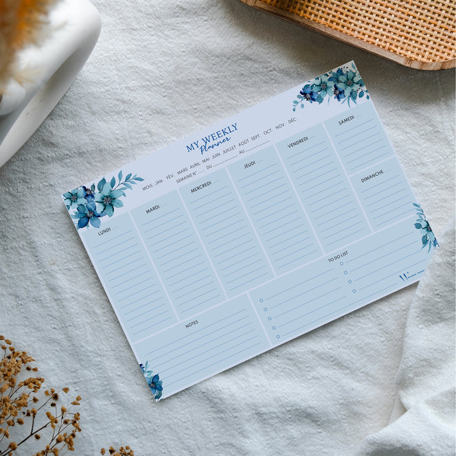 Bloc-Notes Weekly Planner Blossom Sky