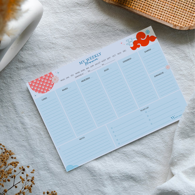 Bloc-Notes Weekly Planner Japan