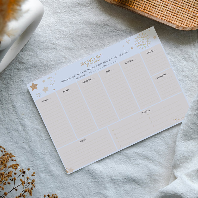 Bloc-Notes Weekly Planner Moonlight