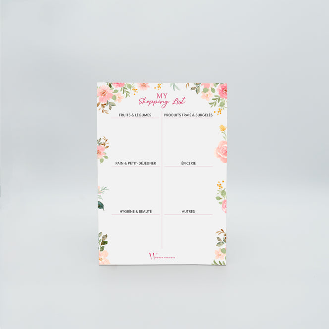 Shopping List Floral Bliss