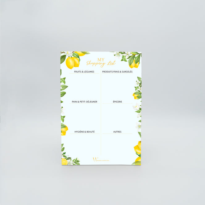 Shopping List Lemon Tree
