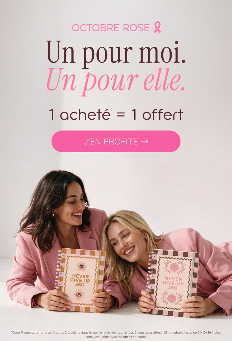 Octobre Rose — Un pour moi. Un pour elle. 1 acheté = 1 offert. Promotion automatique.