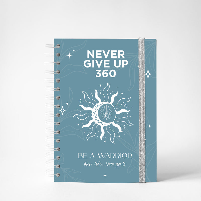 Never Give Up 360 - Be a Warrior Blue